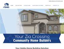 Tablet Screenshot of hobbshomebuilder.com